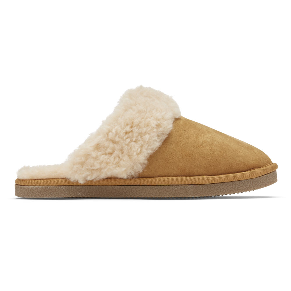 Rockport Womens Slippers Khaki - truTECH Veda Slide - UK 356-YKWTLS